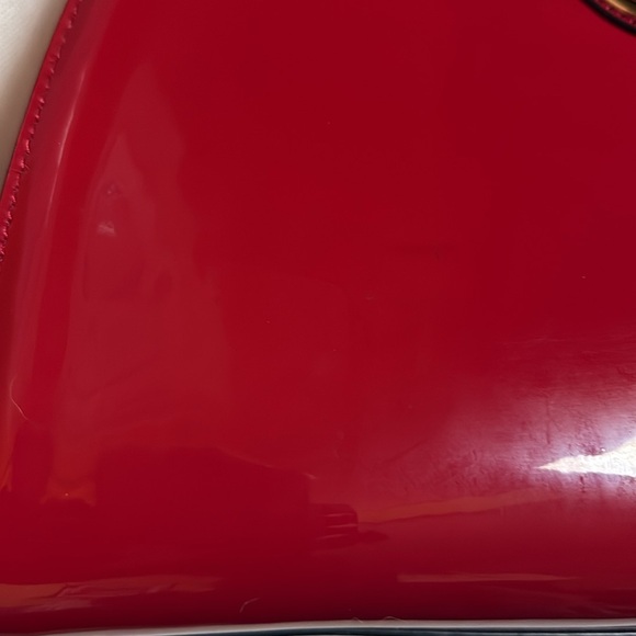 EUC Red Patent leather gold accent Ivanka Trump hand bag - Picture 5 of 12